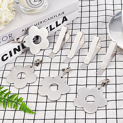 8 Pcs 2 Styles Stainless Steel Table Cover Tablecloth Weights&nbsp;HJEW-OC0001-02