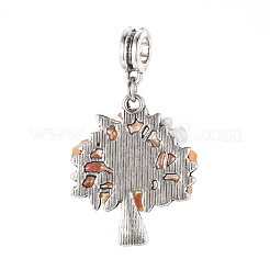 Antique Silver Plated Alloy European Dangle Charms Sets&nbsp;PALLOY-JF00443