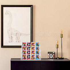 4-Tier Acrylic & PVC Organizer Display Riser Holder for Postcards Brooches&nbsp;ODIS-WH0108-041B