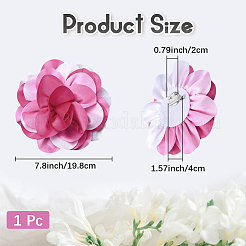 Multi Petal Flower Cloth Brooches&nbsp;JEWB-CN0001-14B