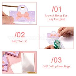 100Pcs Rectangle Polypropylene Cellophane Bags&nbsp;CDIS-TA0001-34G