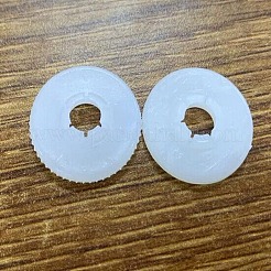 プラスチックドールアイラウンドガスケット  diyクラフト人形製作のための動物人形安全アイウォッシャー  フローラルホワイト  20.5x3.5mm  穴：6mm&nbsp;KY-WH0048-05E