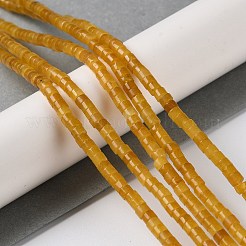 天然石ホワイトジェイドビーズ連売り  ディスク  染め  ヒシビーズ  ミックスカラー  2x3mm  穴：0.8mm  約178個/連  15.04''（38.2センチメートル）&nbsp;G-Q008-A01-01