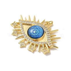 Rack Plating Brass Cubic Zirconia Pendants&nbsp;KK-G504-22G-02