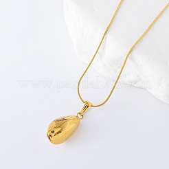3Pcs French Stainless Steel & Imitation Pearl Avocado Pendant Necklaces for Women&nbsp;MX4396