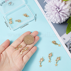 Eco-friendly Brass Micro Pave Clear Cubic Zirconia Pendants&nbsp;KK-BBC0005-17