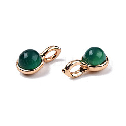 Natural Dyed & Heated Green Onyx Agate Charms&nbsp;G-N326-141B