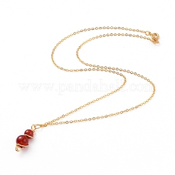 Natural Gemstone Pendant Necklaces&nbsp;NJEW-JN02599