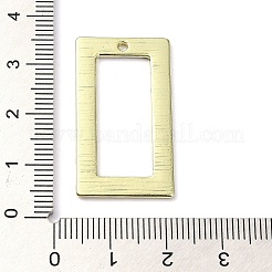 ラックメッキ合金ペンダント  長方形  ゴールドカラー  32x18x1.2mm  穴：1.4mm&nbsp;PALLOY-K023-14G