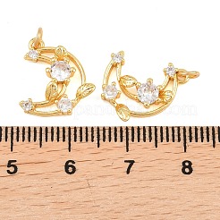 Brass Micro Pave Cubic Zirconia Pendants&nbsp;LS-KK-F927-27G
