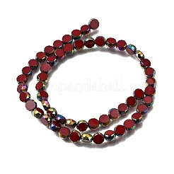 Electroplated Transparent Glass Beads Strands&nbsp;GL-CBA98F0-06A-04