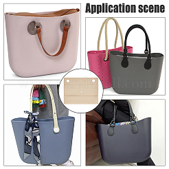 2Pcs 2 Styles PU Imitation Leather Bag Organiser Inserts&nbsp;DIY-WR0002-87B