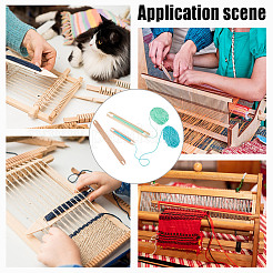 3Pcs 3 Styles Wood Knitting Looms Shuttles&nbsp;TOOL-GA0002-04