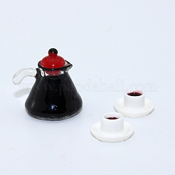 Mini Resin Coffeepot & Cup Sets&nbsp;BOTT-PW0002-118