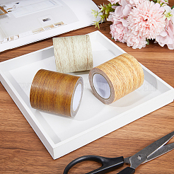 1 Roll Non-woven Fabrics Imitation Wood Grain Adhesive Tape&nbsp;DIY-GF0008-77B