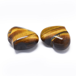 Natural Tiger Eye Heart Palm Stone&nbsp;LS-G-F637-11E