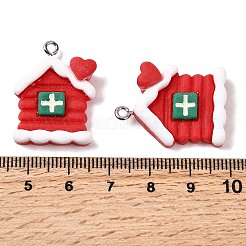Christmas Theme Opaque Resin Pendants&nbsp;RESI-U011-01