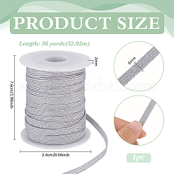 Flat Polyester Metallic Elastic Cord&nbsp;OCOR-BC0009-40A-02