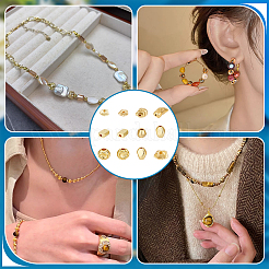 60Pcs 12 Styles Brass Beads&nbsp;KK-PH0015-25