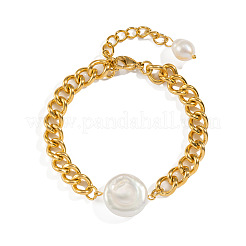 Natural Freshwater Pearl Link Bracelets&nbsp;UB8604