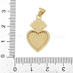 Brass Micro Pave Cubic Zirconia Pendants&nbsp;KK-P323-11U-G02