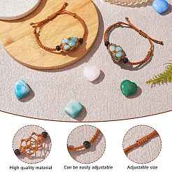Adjustable Braided Nylon Cord Macrame Pouch Bracelet Making&nbsp;AJEW-SW00013-17
