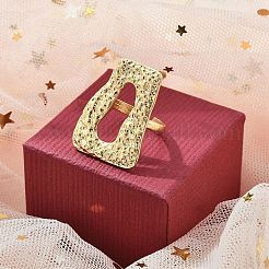 合金オープンカフリング  女性のためのジュエリー  台形  調整可能  台形：29x22mm&nbsp;LS-RJEW-K287-03A-MG
