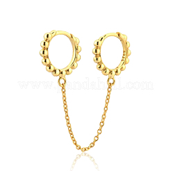 S925 Silver Hoop Earrings with Geometric Design&nbsp;TG2008-1