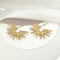 201 Stainless Steel Sun Stud Earrings&nbsp;EJEW-D084-14G