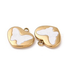 304 Stainless Steel Enamel Charms&nbsp;STAS-L022-008G-B