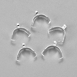 304ステンレススチール製アイスピックピンチベイル  銀  9x2.5mm  穴：2.5mm  ピン：0.7x0.4mm&nbsp;STAS-D448-077S-04