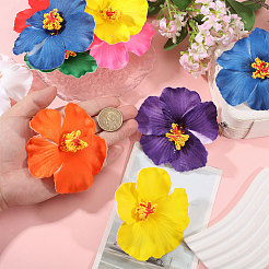 24Pcs 8 Colors EVA Artificial Flower Head&nbsp;AJEW-CA0005-43