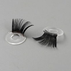 アクリルクラフトまつげ  DIY人形のおもちゃ、人形、ぬいぐるみの作り方  ブラック  26~28.5mm&nbsp;DIY-WH0888-012B-02