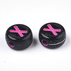 Opaque Black Acrylic Beads&nbsp;MACR-N008-17X