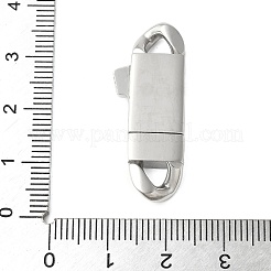 316サージカルステンレススチール製バヨネットクラスプ  ステンレス鋼色  33x12.5x5mm  穴：4x4mm&nbsp;STAS-H234-12P-03