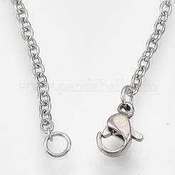Non-Tarnish 201 Stainless Steel Pendant Necklaces&nbsp;LS-NJEW-T009-JN035-1-40
