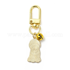 Enamel Dog Brass Bell Pendant Decorations&nbsp;HJEW-JM00810