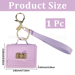 Portable PU Leather Bag Keychains&nbsp;FIND-CL0002-42B