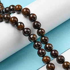 Natural Yellow Tiger Iron Beads Strands&nbsp;G-C079-A03-01
