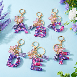 Resin Butterfly Pendant Keychains&nbsp;KEYC-TAC0034-03A