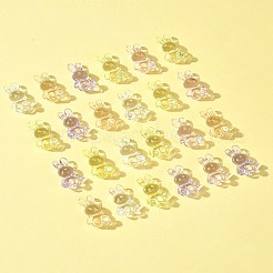 50Pcs 5 Colors Transparent Acrylic Beads&nbsp;MACR-FS0001-83