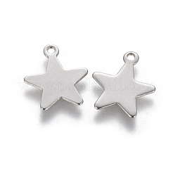 Tarnish Resistant 201 Stainless Steel Charms&nbsp;STAS-L233-031B-P