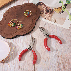 2インチ炭素鋼ミニプライヤー3個  フラットペンチ  艶出し  レッド  プラチナ  75~80mm&nbsp;TOOL-TA0001-19