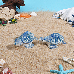 2Pcs Resin Turtle Display Decorations&nbsp;AJEW-WH0752-311