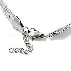 Non-Tarnish 304 Stainless Steel Herringbone Chain Bracelet&nbsp;BJEW-D028-02B-02P