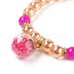 Fashion Glass Beads Stretch Charm Bracelets&nbsp;BJEW-N0018-06