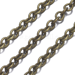 Brass Cable Chains&nbsp;CHC-X0001-02AB-FF