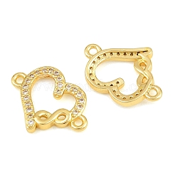Brass Micro Pave Clear Cubic Zirconia Connestor Charms&nbsp;CU-CBAB3AD-02G-01