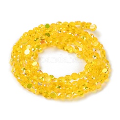 Transparent Electroplate Glass Beads Strands&nbsp;GLAA-Q099-A01-12