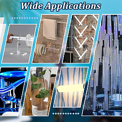 Transparent Acrylic Pipe&nbsp;AJEW-WH0475-51J